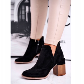 MSMG Bottines à Talons Femme Noires Meliori Dream 1