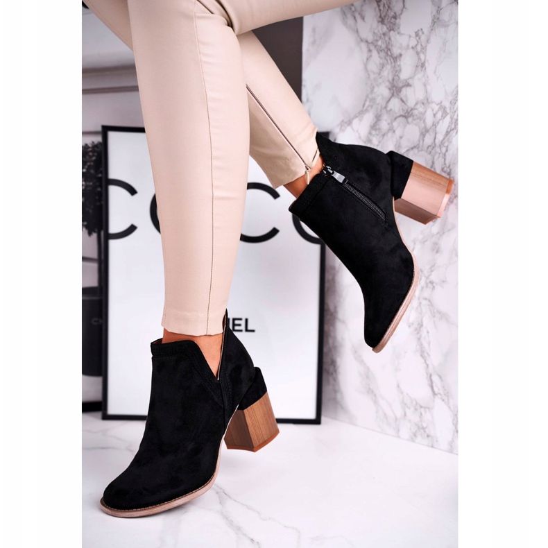 MSMG Bottines à Talons Femme Noires Meliori Dream 2
