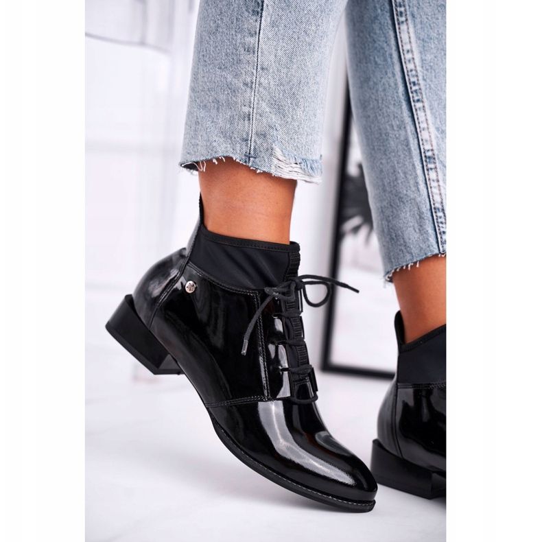 Bottines Femme Cuir Maciejka Noir 04744-01 2