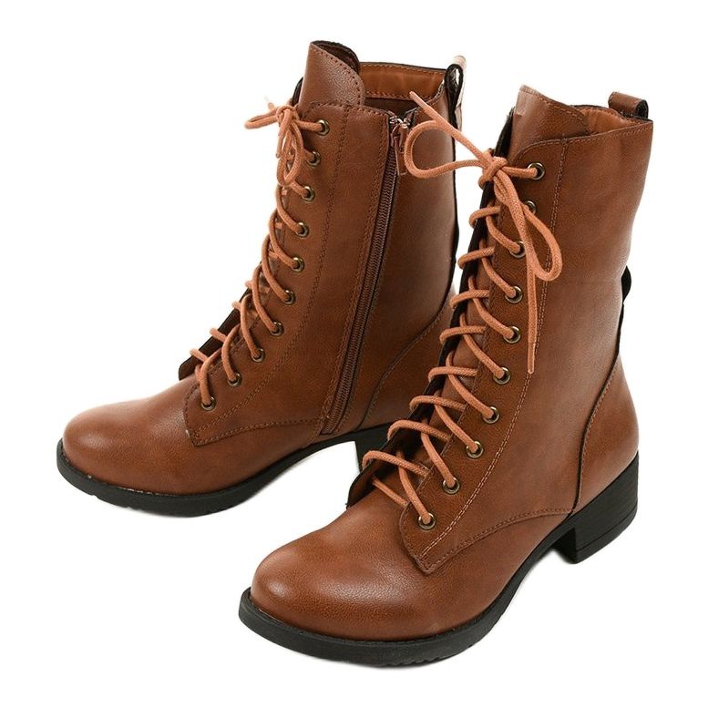 Bottines à lacets marron S10 brun 2