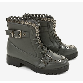 Bottes isolées grises avec boucle 1370-5 3