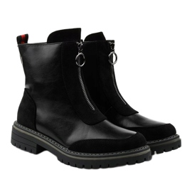 Bottes isolées plates noires Shieldstone 2
