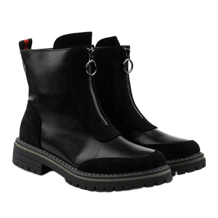 Bottes isolées plates noires Shieldstone 2
