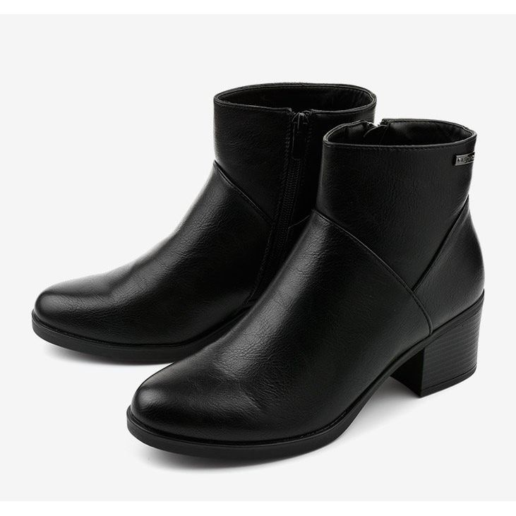 Bottes isolées noires avec une fermeture éclair Suncutter 2