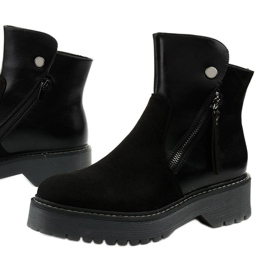 Bottines en daim écologique noir de Brundstan le noir 1