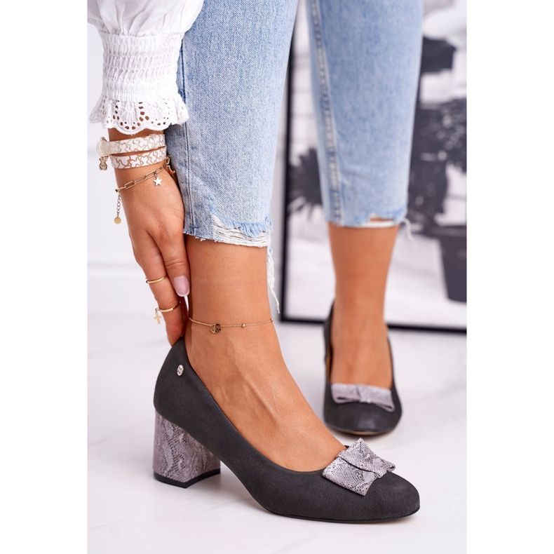 Escarpins pour femmes Maciejka Suede Graphite 3356A-43 / 00-1 multicolore 1