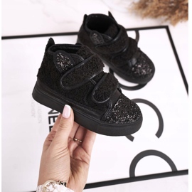 FRROCK Baskets Enfant Haute Chaud Noir Clifford 1