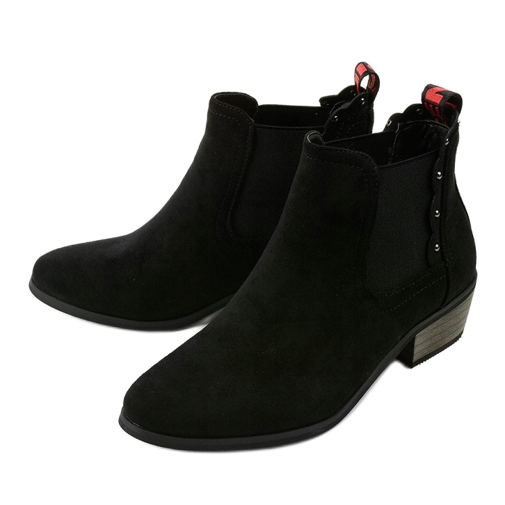 Bottines plates noires Nilanda 2