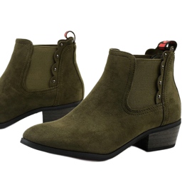 Bottines plates vertes Nilanda 1