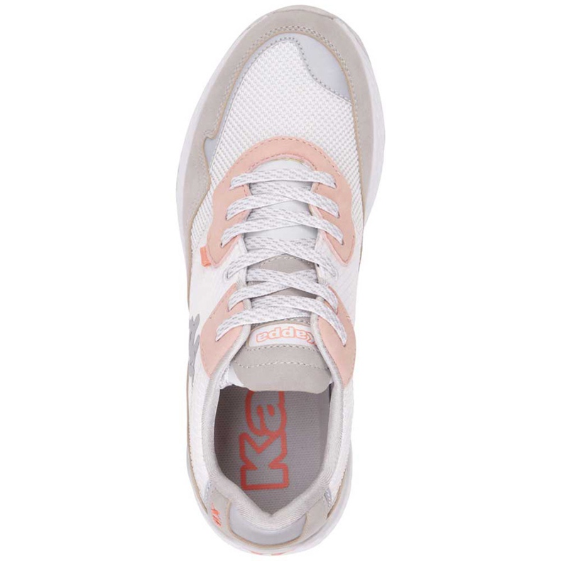 Chaussures femme Kappa Laverton blanc et rose 242930 1021 blanche gris 1