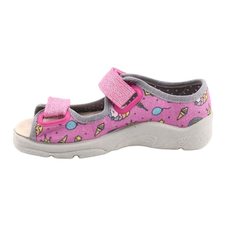 Chaussures enfant Befado 869X136 rose multicolore 2