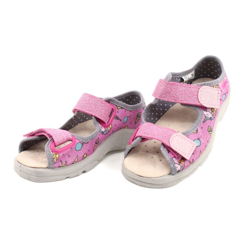 Chaussures enfant Befado 869X136 rose multicolore 3