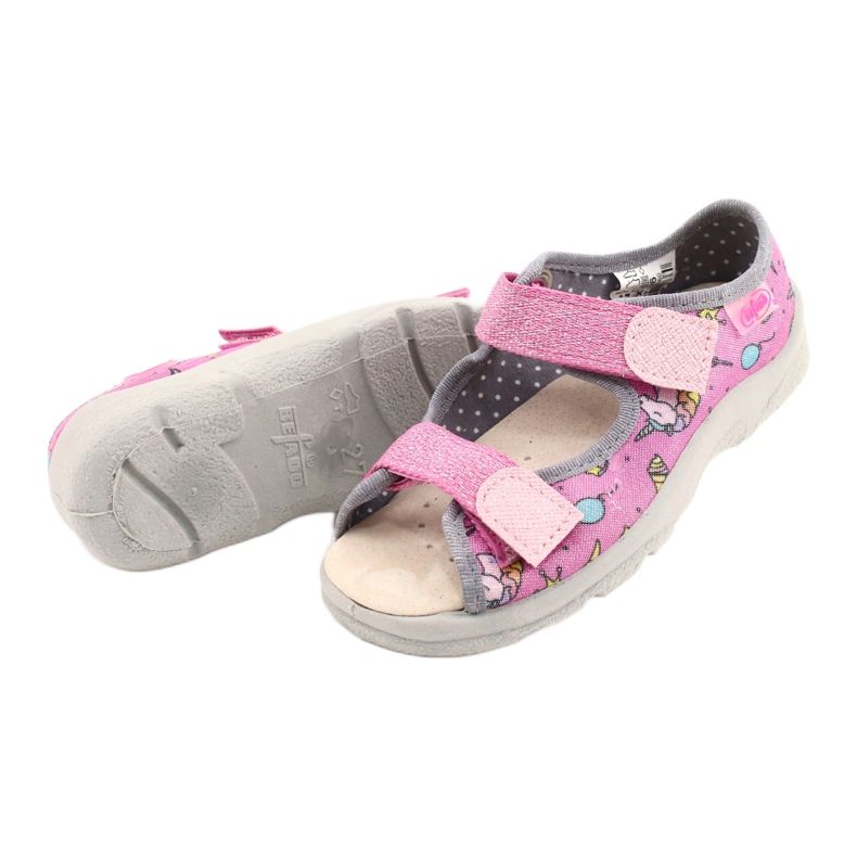 Chaussures enfant Befado 869X136 rose multicolore 4