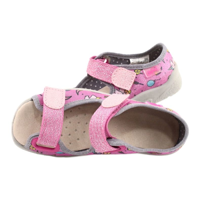 Chaussures enfant Befado 869X136 rose multicolore 5