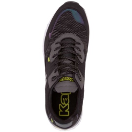 Kappa Laverton chaussures pour hommes noir et gris 242930 1133 1