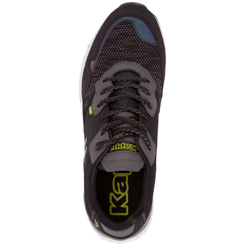 Kappa Laverton chaussures pour hommes noir et gris 242930 1133 1
