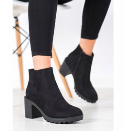 Laura Mode Bottes décontractées sur un poteau le noir 1