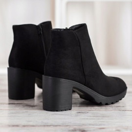 Laura Mode Bottes décontractées sur un poteau le noir 4