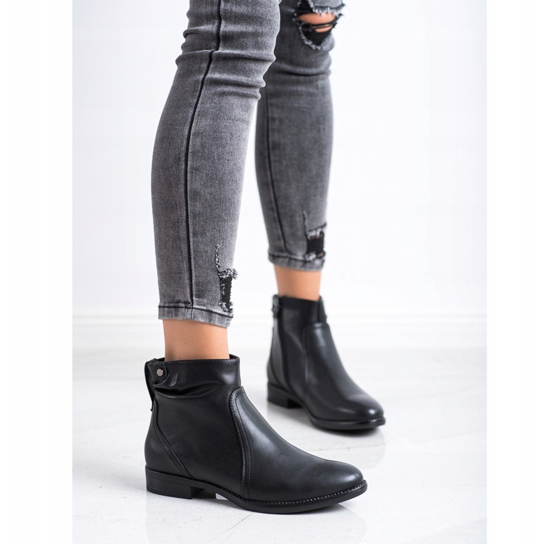 Bottes noires classiques de Sergio Leone le noir 1