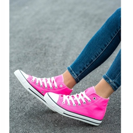 SHELOVET Baskets montantes rose 1