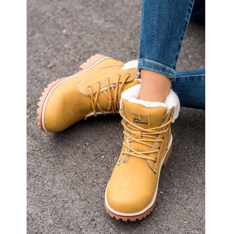 Arrigo Bello Chaussures de randonnée chaudes jaune 2