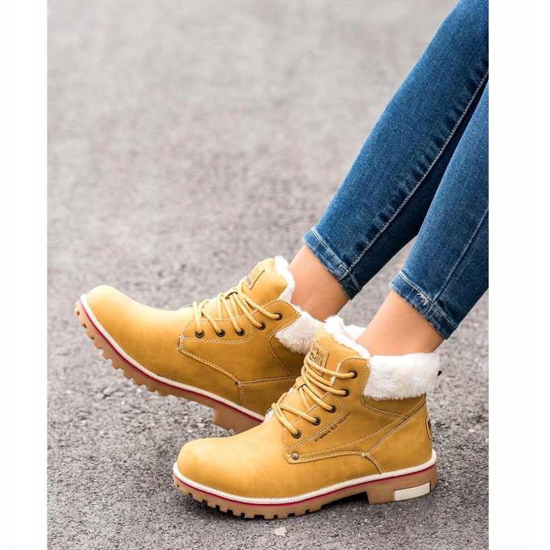 Arrigo Bello Chaussures de randonnée chaudes jaune 1