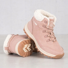 Ax Boxing Chaussures de trekking avec peau de mouton rose 2 Ax Boxing Chaussures de trekking avec peau de mouton rose 2