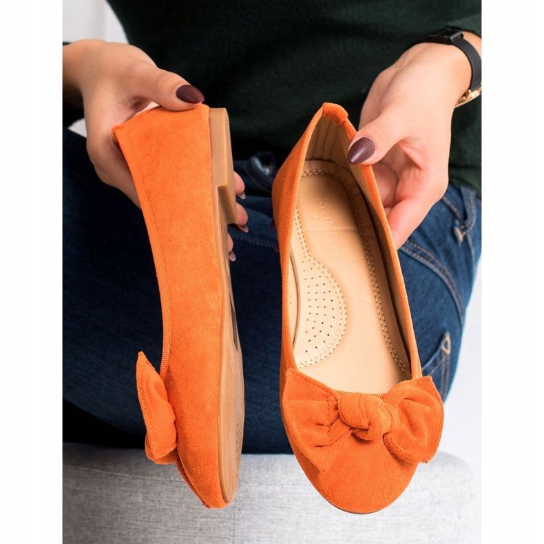 Sixth Sense Ballerine Avec Un Noeud orange 1