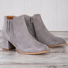 Bella Paris Bottines Courtes En Daim beige 4