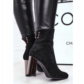 Bottes à talons pour femmes noires Trens 2