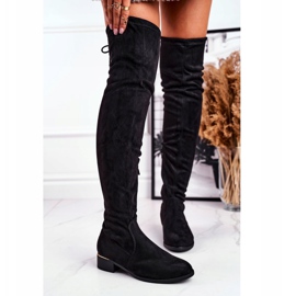 FRBS Cuissardes en daim écologique pour femmes Black Dove le noir 1