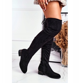 FRBS Cuissardes en daim écologique pour femmes Black Dove noir 2