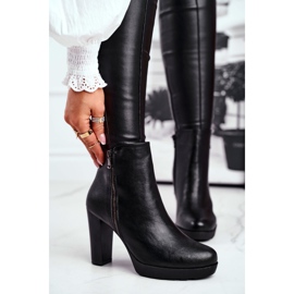 Bottes À Talons Pour Femmes Noir Eugene le noir 1