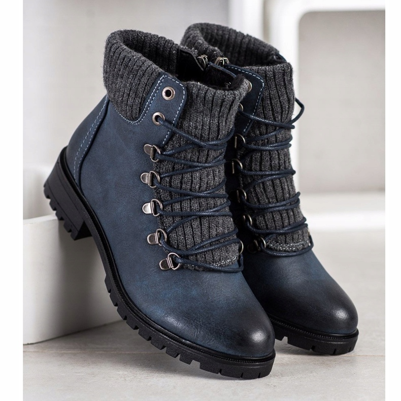 Filippo Trappeurs élégants bleu marine bleu 1