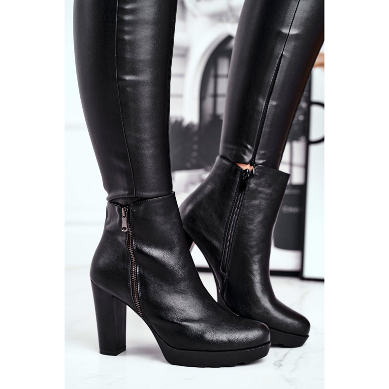 Bottes À Talons Pour Femmes Noir Eugene 2