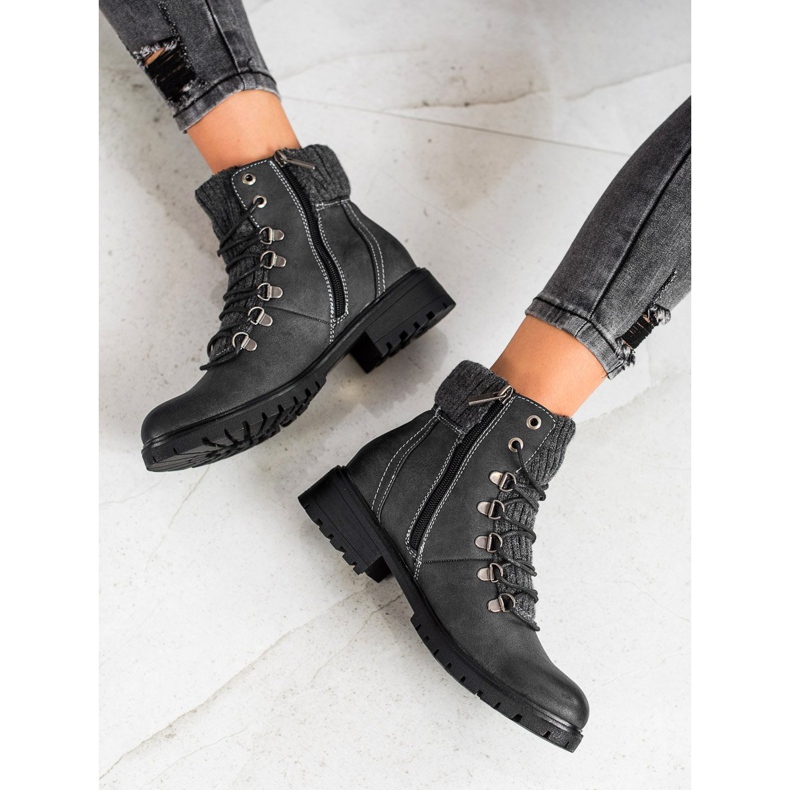 Filippo Trappeurs élégants noir 1