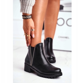Bottes chaudes noires étoilées pour femmes 1