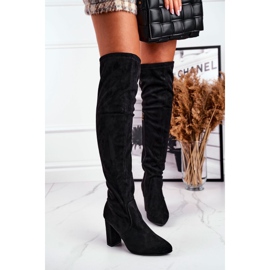 Bottes Hautes Femmes Eco-Suede Noir First Time 1