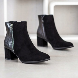 Filippo Bottines à imprimé serpent le noir 3