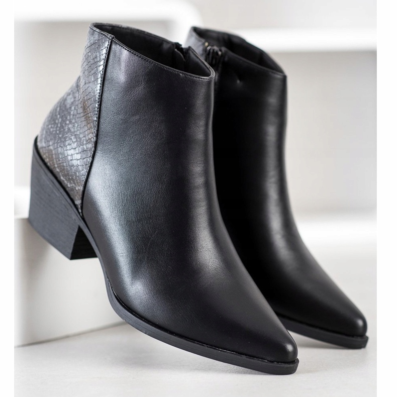 Cm Paris Bottines Noires En Spitz le noir 1
