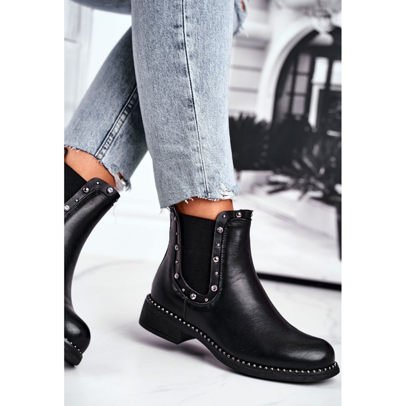 Bottines Noir Femme Jodhpur boots Visible 1