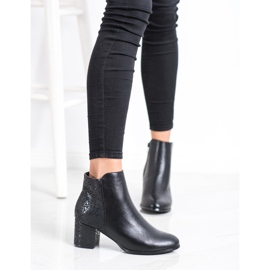 J. Star Bottes noires à motif le noir 3