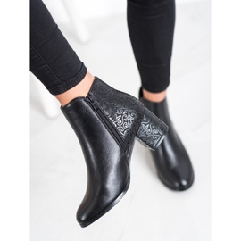 J. Star Bottes noires à motif le noir 4
