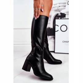 Bottines Femme à Talon Chaud Noir Veronique 1