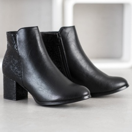 J. Star Bottes noires à motif le noir 2