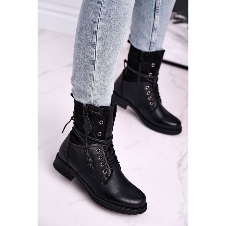 Bottes de travail pour femmes noires 1