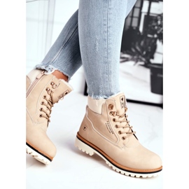 EVE Bottes en bois pour femmes avec isolation, beige Tiempo 2 EVE Bottes en bois pour femmes avec isolation, beige Tiempo 2