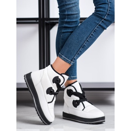 SHELOVET Bottes de neige à la mode blanche 1