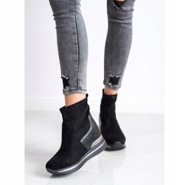 Gogo Bottes compensées noir 1