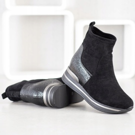 Gogo Bottes compensées le noir 3